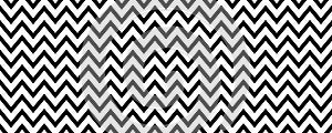 Chevron seamless pattern. Black and white herringbone background. Repeating zig zag texture. Vector wallpaper