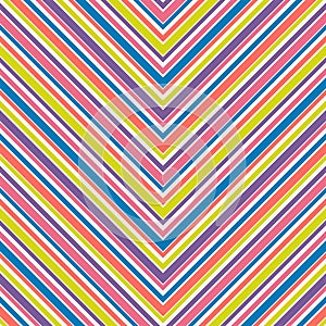 Chevron seamless pattern. Colorful vector texture with thin lines, stripes