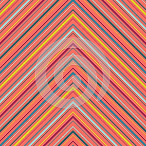 Chevron seamless pattern. Colorful vector texture with thin lines, stripes
