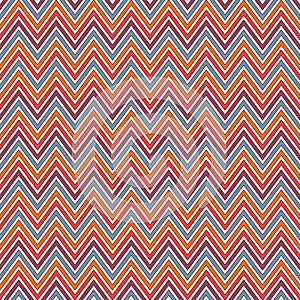 Chevron stripes background. Bright seamless pattern with classic geometric ornament. Zigzag horizontal lines wallpaper.