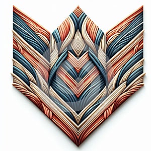 Chevron V shaped patterns that repeat horizontally or verticall photo