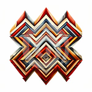 chevron v shaped patterns that repeat horizontally or verticall photo