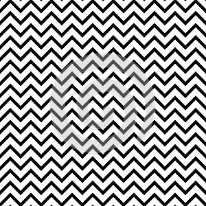 Chevron zigzag black and white seamless pattern. photo