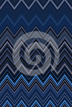 Chevron zigzag blue dark pattern abstract art background trends photo