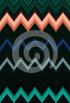 Chevron zigzag dark green pattern abstract art background trends