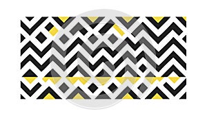 Chevron Zigzag Pattern, Bold Black & White Geometric Design, vector design Generative AI