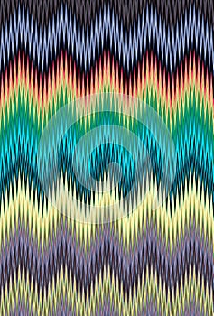 Chevron zigzag pattern multicolored background. art trends