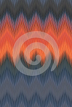 Chevron zigzag wave red, orange flame fire pattern abstract art background, carrot, coral, peach, salmon, tangerine, red-yellow, c