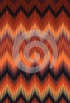Chevron zigzag wave red, orange flame fire pattern abstract art background, carrot, coral, peach, salmon, tangerine, red-yellow, c
