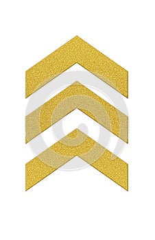 Chevrons in gold glitter