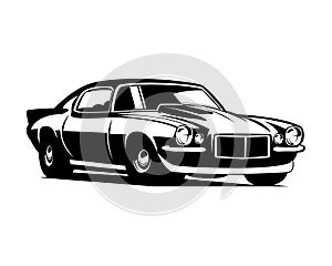 Chevy Camaro car logo. vector illustration silhouette design.