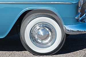 1955 Chevy wide whitewall tire