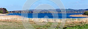 Chew Valley Lake and reservoir Somerset England panorama