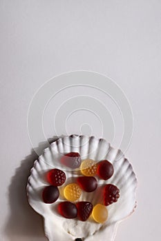 chewable supplements, nutritional gummies, edible health concept photo