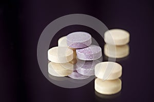 Chewable Vitamin, Mineral, Supplement or Medicine Pills photo
