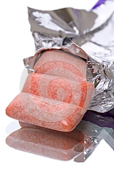 Chewing gum from a pack