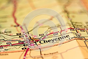Cheyenne wyoming area map