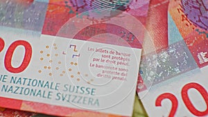 CHF 20 close up, swiss francs, Switzerland