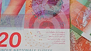 CHF 20 close up, swiss francs, Switzerland