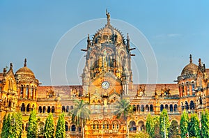 Chhatrapati Shivaji Maharaj Terminus, a UNESCO world heritage site in Mumbai, India