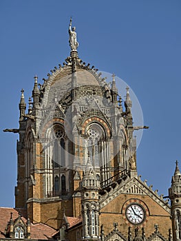 Chhatrapati Shivaji Maharaj Terminus Victoria Terminus station-Unesco World Heritage Site Mumbai maharashtra INDIA