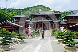 Chi lin Nunnery, Tang dynasty style Chinese temple photo