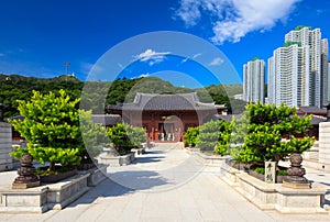 Chi lin Nunnery, Tang dynasty style Chinese temple, Hong Kong,