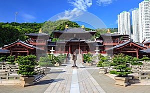 Chi lin Nunnery, Tang dynasty style Chinese temple, Hong Kong photo