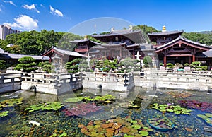 Chi lin Nunnery, Tang dynasty style temple, Hong Kong, China