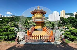 Chi lin Nunnery, Tang dynasty style temple, Hong Kong, China