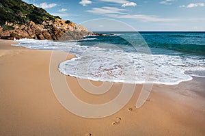 Chia beach, Mediterranean Sea shore