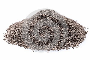 Chia seed isolated on white background. Generative AI