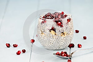 Chia Seed and Pomegranate Parfait
