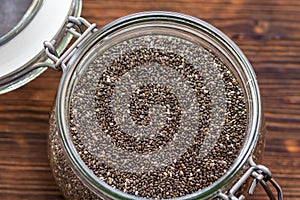 Chia seeds in a bowl