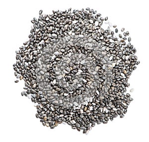 Chia Seeds (isolated on white)