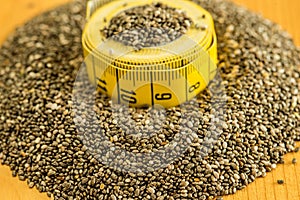 Chia seeds, Salvia hispanica,for diet