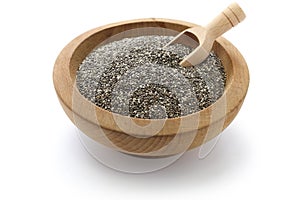 Chia seeds with scoop