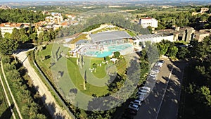 Chianciano terme tuscany italy drone panorama