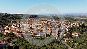 Chianciano terme tuscany italy drone panorama