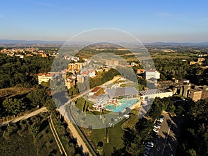 Chianciano terme tuscany italy drone panorama photo