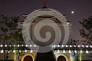 Chiang Kai-Shek Memorial Hall Taipei Moon photo