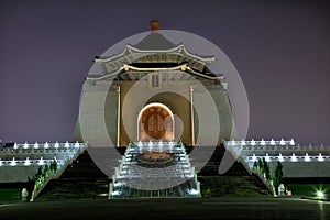 Chiang Kai-Shek Memorial Hall Taipei Taiwan Night photo