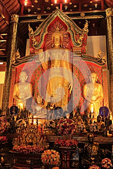 Chiang Mai buddist temples - interior