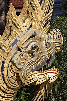 Chiang Mai - Naga at Wat Gate Karan - Thailand