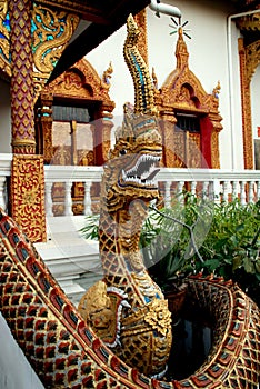 Chiang Mai, TH: Naga at Wat Lan Chang