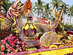 Chiang Mai, Thailand - 7 February 2015: Flower Festival