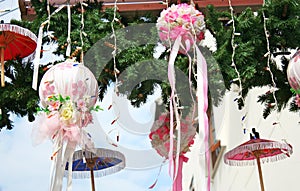 CHIANG MAI, THAILAND - JANUARY 19, 2018 - Bo Sang Umbrella Festival. Held in January of each year. Bo Sang Umbrella Handicraft Cen