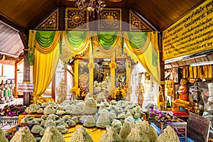 CHIANG MAI, THAILAND - March 9, 2020 : Luang Por Tun Jai statue of Phra That Doi Kham temple