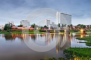 Chiang Mai, Thailand Skyline on the Ping River