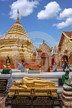 Chiang Mai, Thailand Suthep Doi Suthep Buddhist stupa side